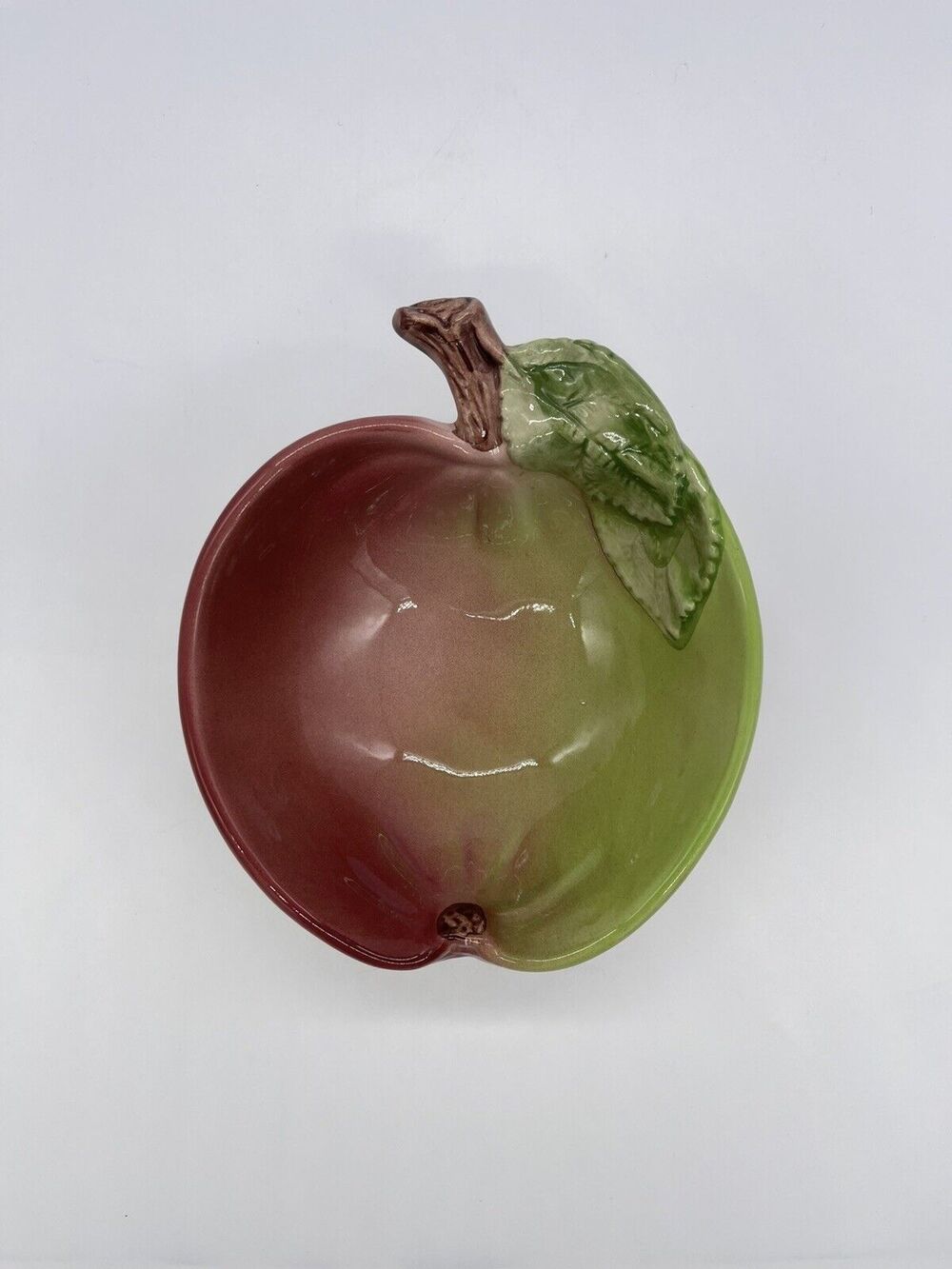 Vintage Ceramic Apple Shaped Bowl Made in Portugal 891